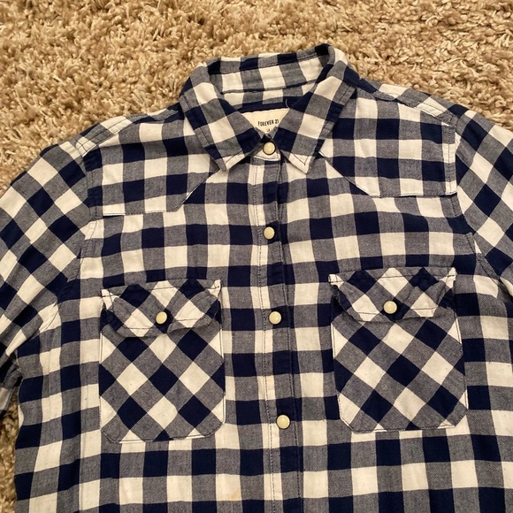 FOREVER 21 women’s flannel shirt/ size S - Picture 4 of 7